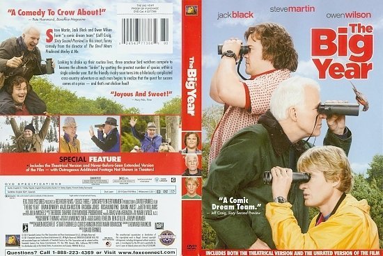 dvd cover The Big Year (2011) WS R1