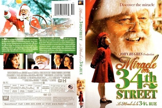 dvd cover Miracle on 34th Street Miracle de la 34e Rue