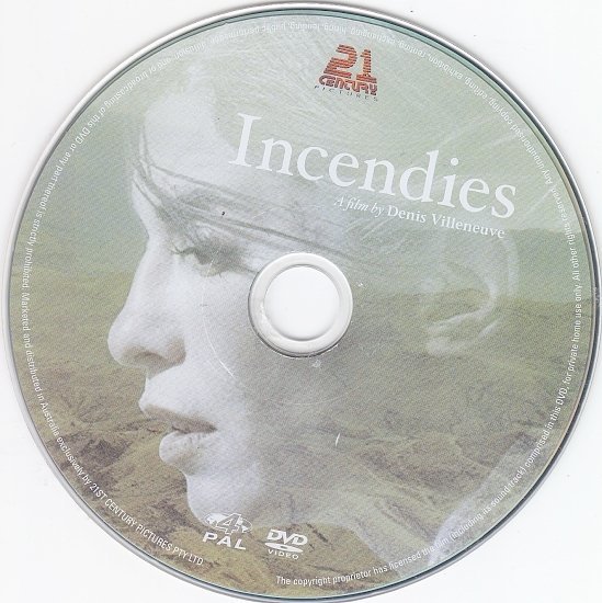 dvd cover Incendies (2010) R4