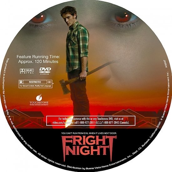 dvd cover Fright Night (2011) R2