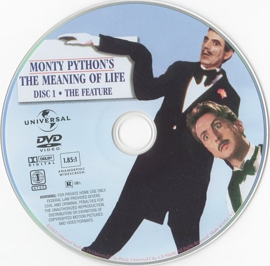 dvd cover Monty Python's The Meaning of Life (1983) R1