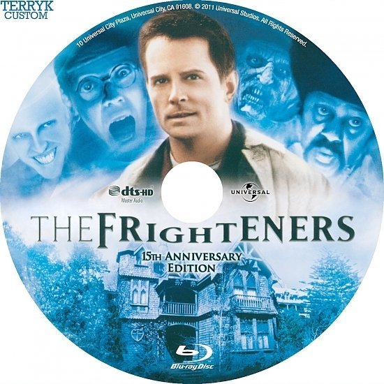 dvd cover The Frighteners (1996) Custom Blu-Ray DVD label
