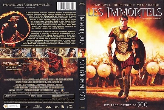 dvd cover Les Immortels The Immortals