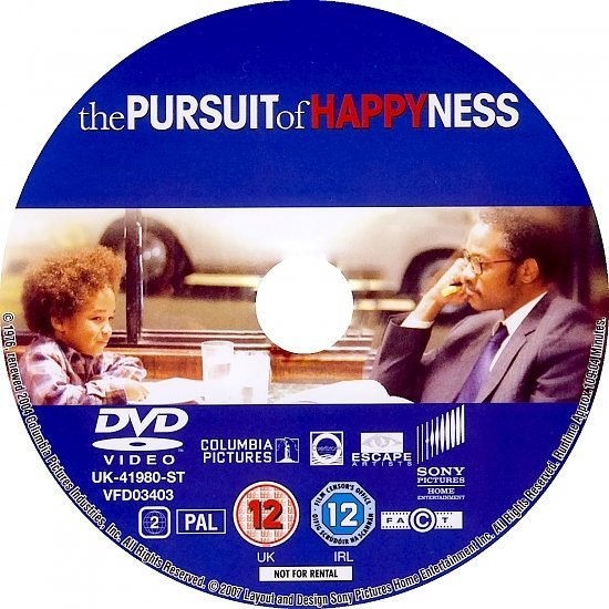 dvd cover The Pursuit Of Happyness (2006) R2
