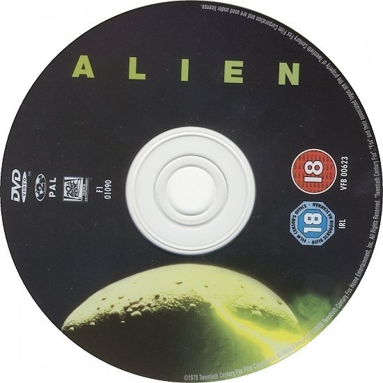 dvd cover Alien (1979) R2