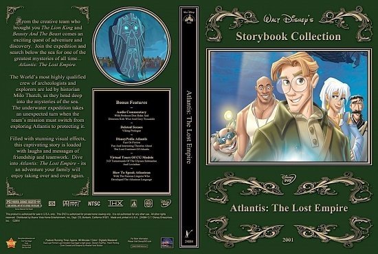 dvd cover Atlantis: The Lost Empire