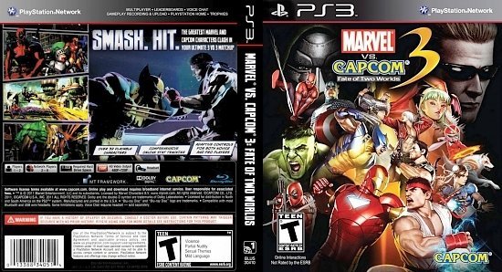 dvd cover Marvel vs Capcom 3 Fate of Two Worlds NTSC f1
