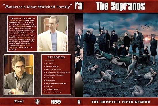 dvd cover Sopranos 5