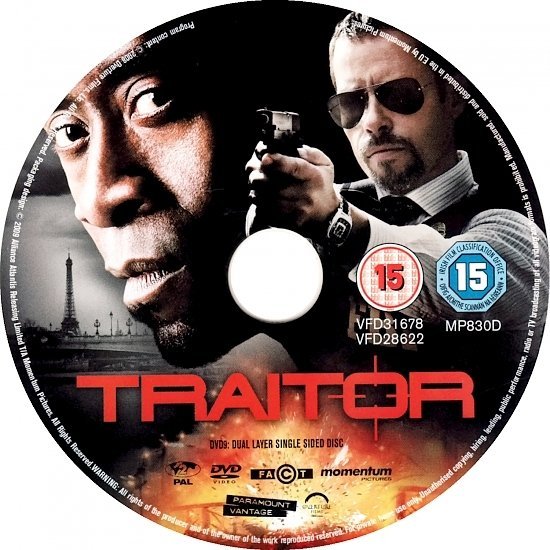 dvd cover Traitor (2008) R1 & R2
