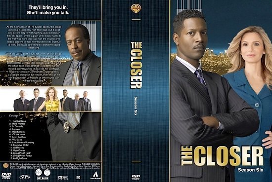 dvd cover The Closer Season 6 1