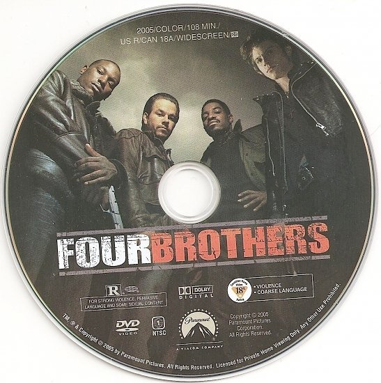 dvd cover Four Brothers (2005) WS CE R1
