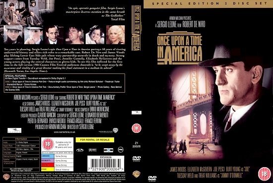 dvd cover Once Upon A Time In America (1984) SE R2