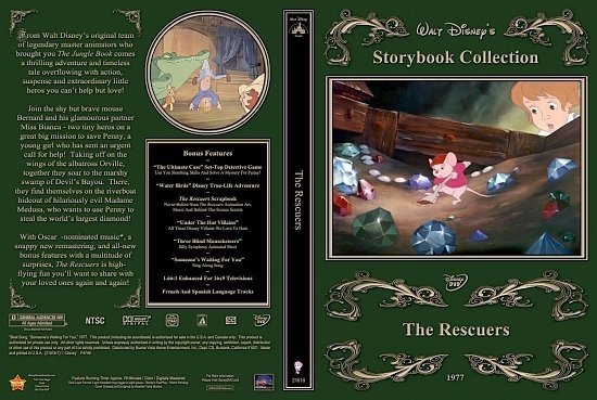 dvd cover The Rescuers