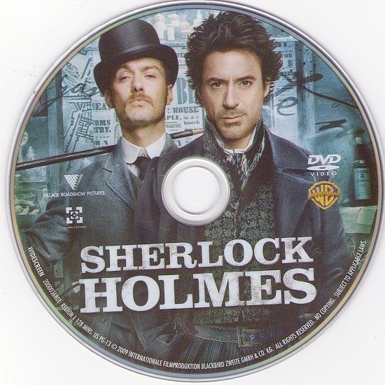 dvd cover Sherlock Holmes (2009) R1