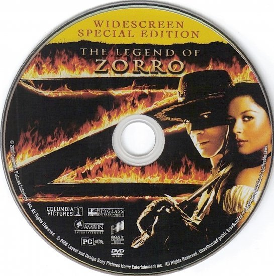 dvd cover The Legend Of Zorro (2005) WS SE R1