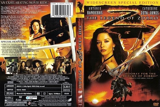 dvd cover The Legend Of Zorro (2005) WS SE R1