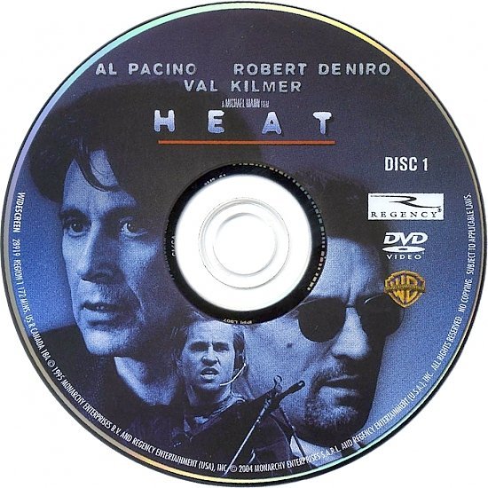dvd cover Heat (1995) R1