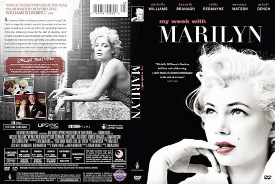 dvd cover My Week with Marilyn