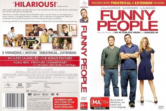 dvd cover Funny People (2009) R4