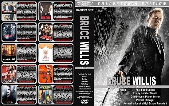 dvd cover Bruce Willis Filmography Set 4