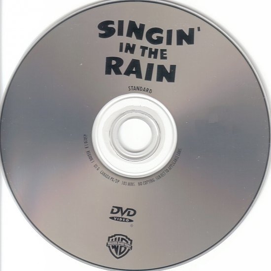 dvd cover Singin' in the Rain (1952) FS R1