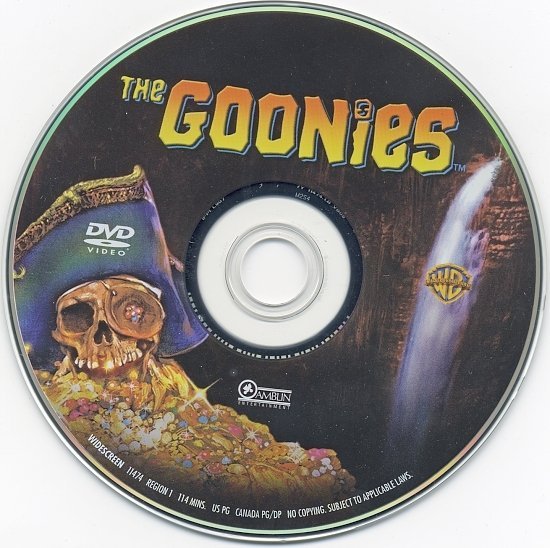 dvd cover The Goonies (1985) R1