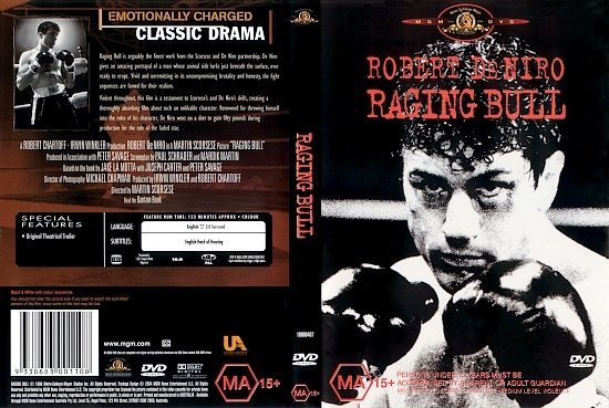 dvd cover Raging Bull (1980) R4