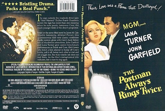 dvd cover The Postman Always Rings Twice (1946) FS R1