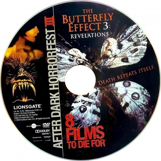 dvd cover The Butterfly Effect 3: Revelations (2009) WS R1