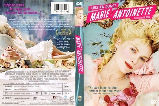 dvd cover Marie Antoinette (2006) WS R1