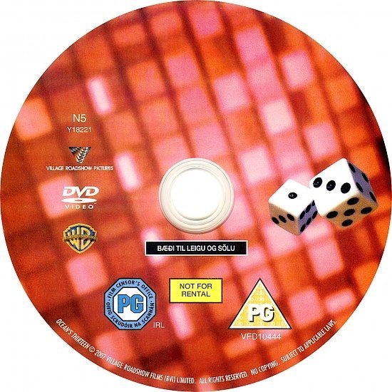 dvd cover Ocean's Thirteen (2007) WS R2