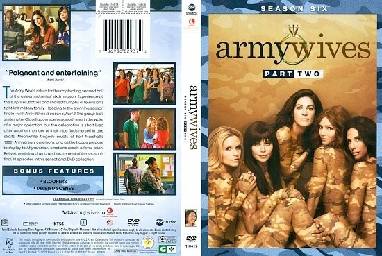 dvd cover Army Wives Season 6 Part 2