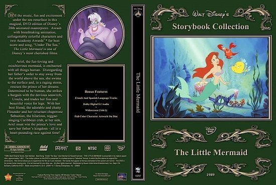 dvd cover The Little Mermaid