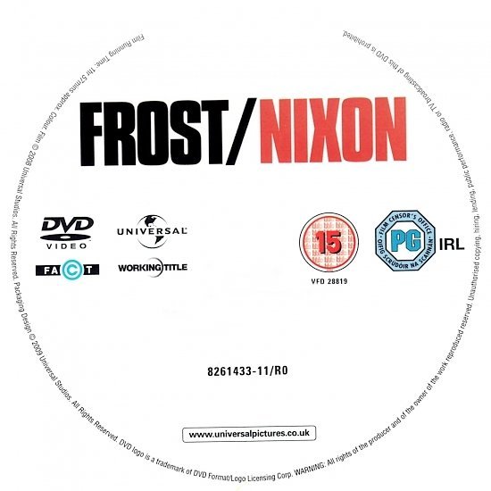 dvd cover Frost/Nixon (2008) R2