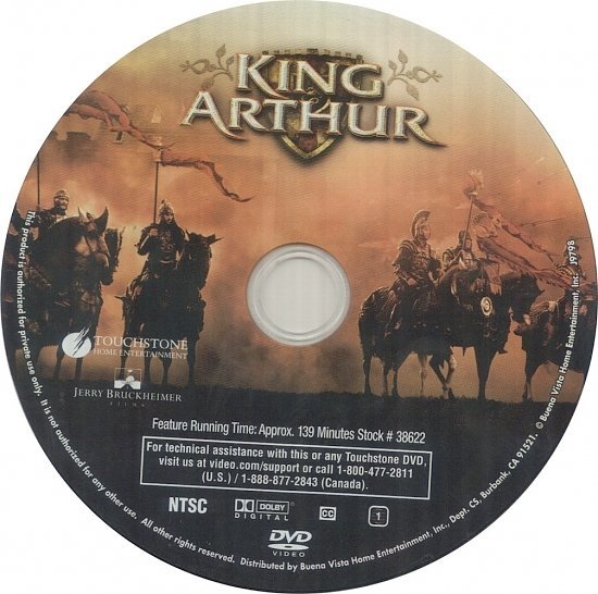 dvd cover King Arthur (2004) R1