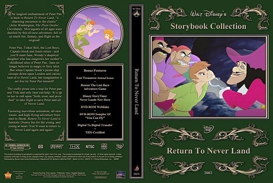 dvd cover Never Land 2002