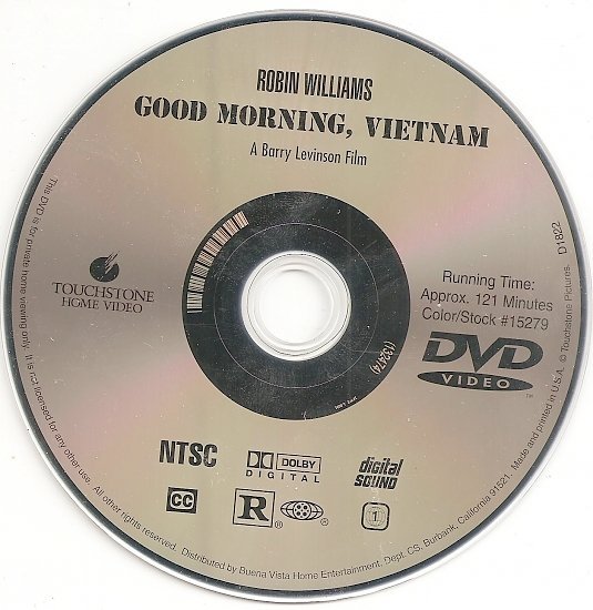 dvd cover Good Morning, Vietnam (1987) SE WS R1