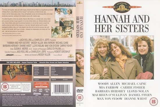 dvd cover Hannah And Her Sisters (1986) R2