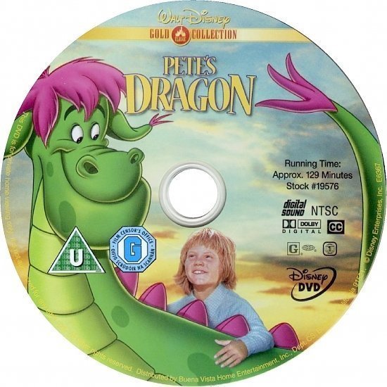 dvd cover Pete's Dragon (1977) R2