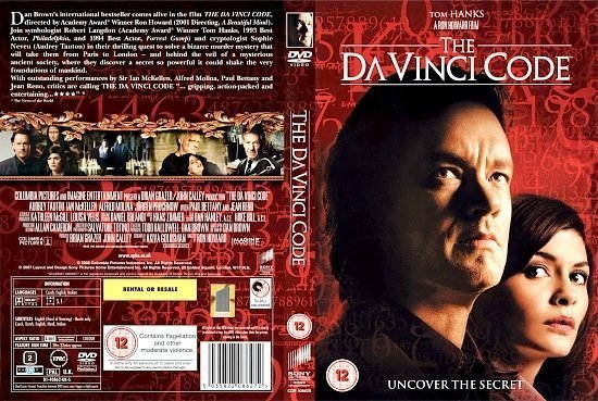 dvd cover The Da Vinci Code (2006) R2