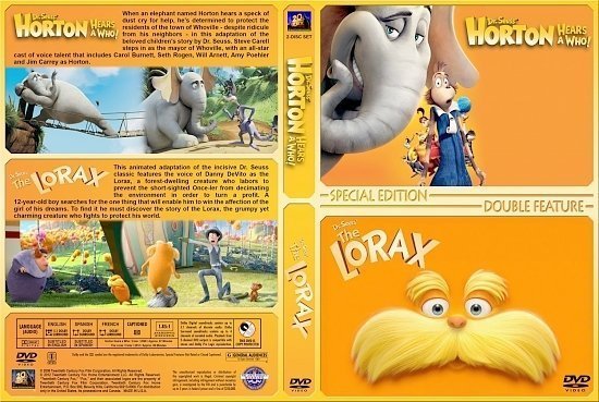 dvd cover Horton Hears a Who / The Lorax version 1