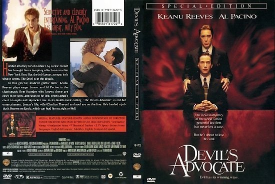 dvd cover The Devil's Advocate (1997) SE WS R1