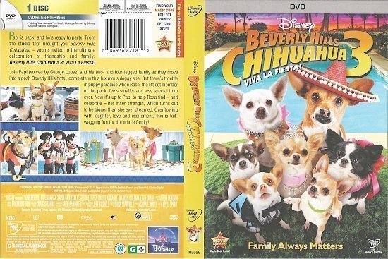 dvd cover Beverly Hills Chihuahua 3: Viva La Fiesta! WS R1