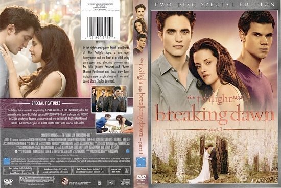 dvd cover The Twilight Saga: Breaking Dawn Part 1