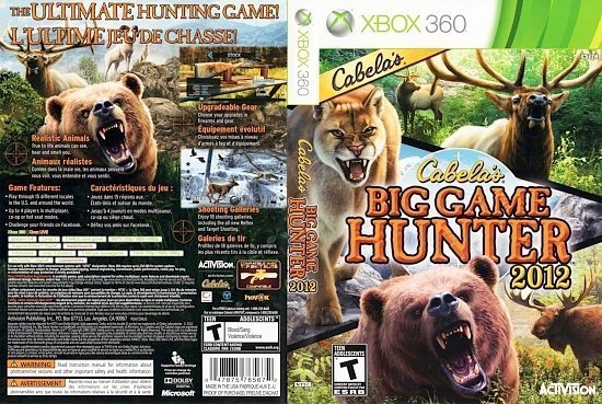 dvd cover Cabela's Big Game Hunter 2012