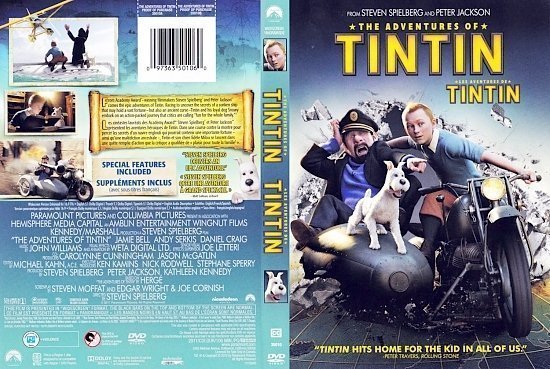 dvd cover The Adventures Of TinTin Les Aventures de Tintin Et Le Secret De La Licor