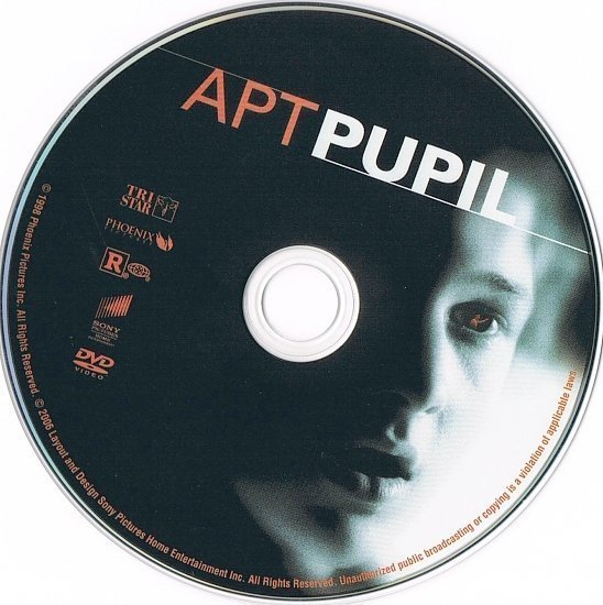 dvd cover Apt Pupil (1998) R1