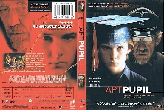 dvd cover Apt Pupil (1998) R1