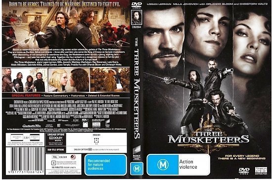 dvd cover The Three Musketeers (2011) R4