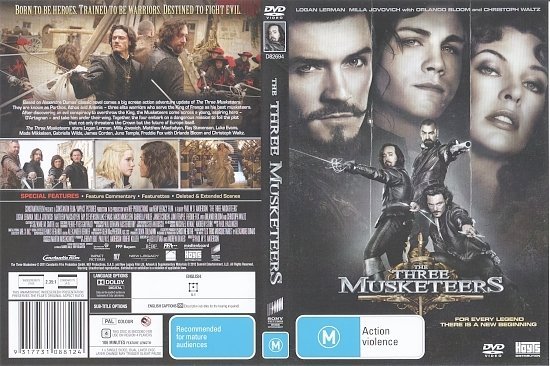 dvd cover The Three Musketeers (2011) R4